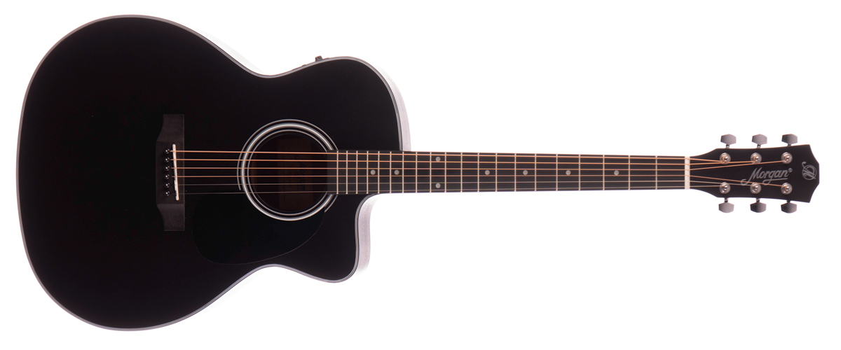 MORGAN W 09 CE GA Black, Akustisk Gitar m/mikrofon