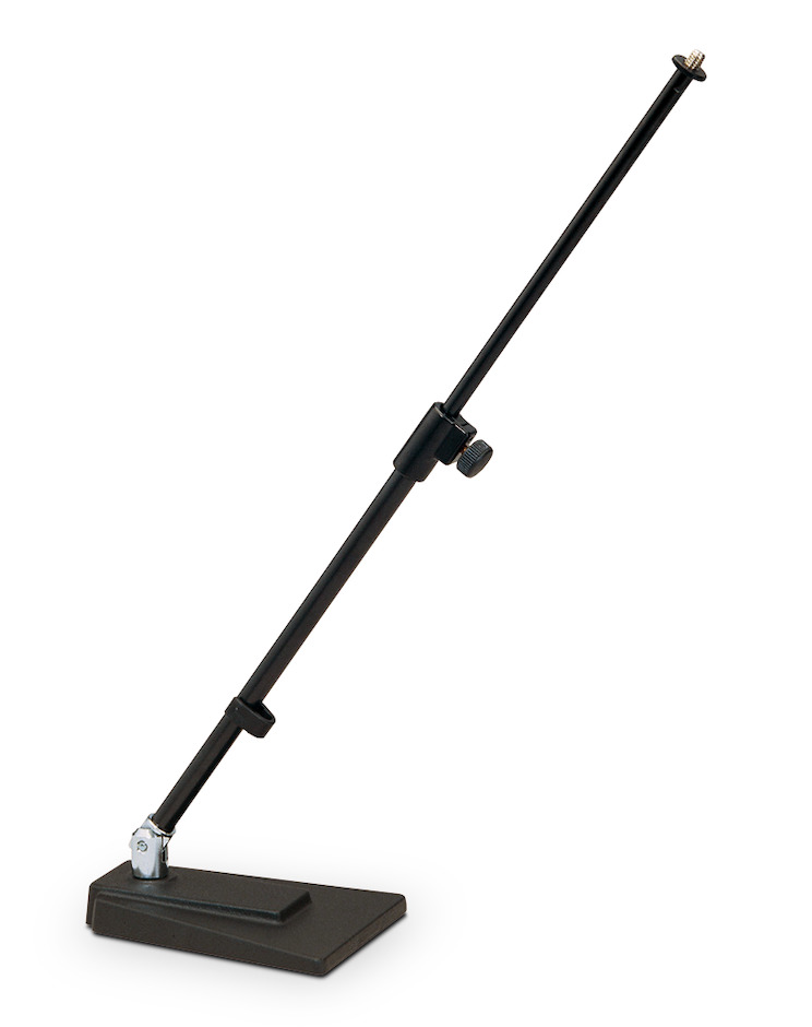 K&M 234B Mikrofon Bordstativ m/galge firkantet base