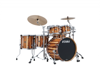 TAMA Starclassic Performer Maple/Birch Drum Kit MBS52RZS-CAR, Lacquer Caramel Aurora Finish.