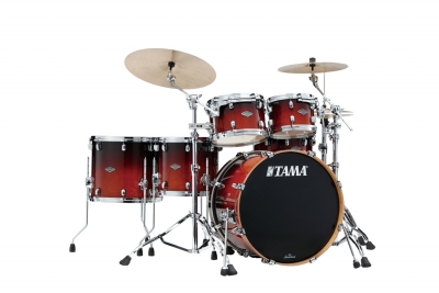 TAMA Starclassic Performer Maple/Birch Drum Kit MBS52RZS-DCF, Lacquer Dark Cherry Fade.