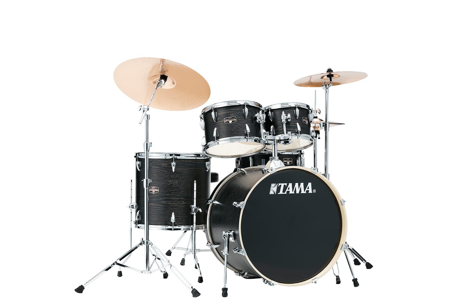 TAMA Imperialstar IE52KH6W-BOW, Black Oak Wrap Trommesett