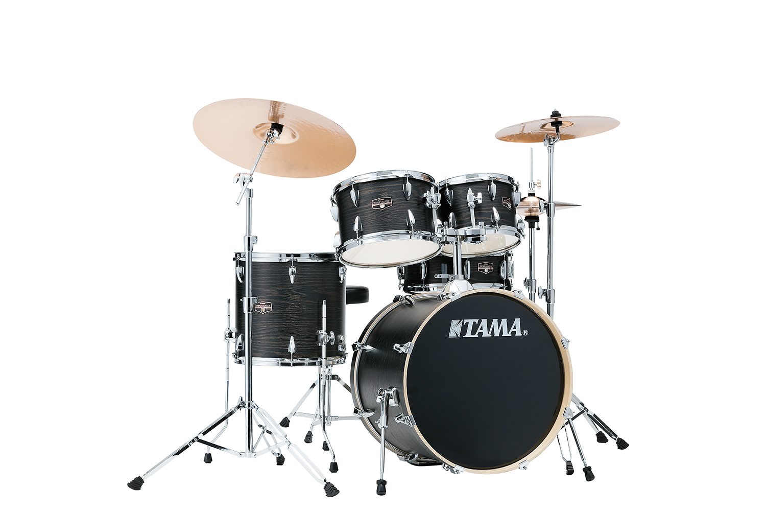 TAMA Imperialstar IE50H6W-BOW, Black Oak Wrap Trommesett