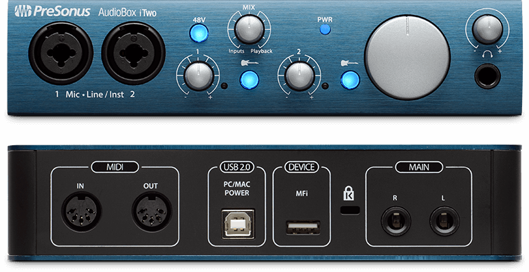 Presonus AudioBox iTwo, USB/iPad Audio Interface