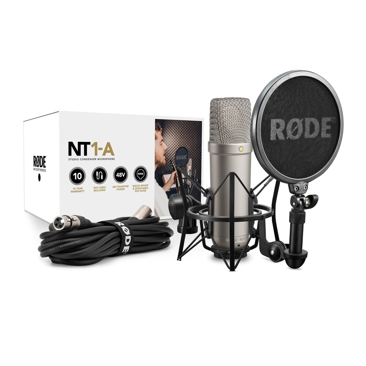 Røde NT1-A, Stormembran m/Shockmount og kabel
