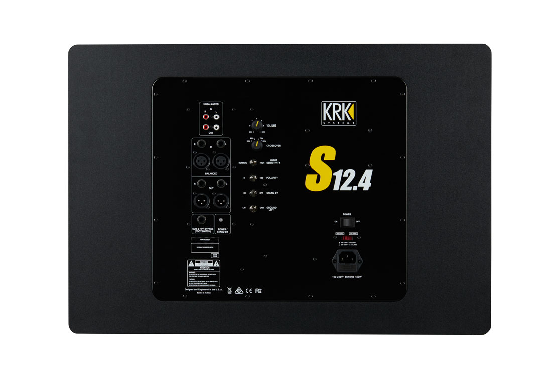 KRK S12.4, Powered Studio Subwoofer