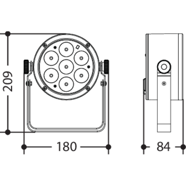 PROLIGHTS LUMIPAR7UTRI, LED Par