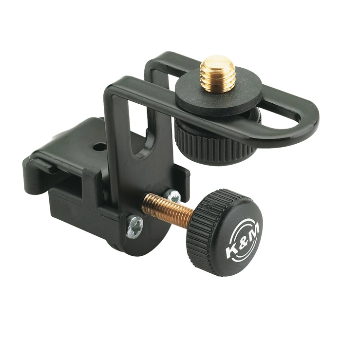 K&M 24030 Mikrofonholder for tromme, sort