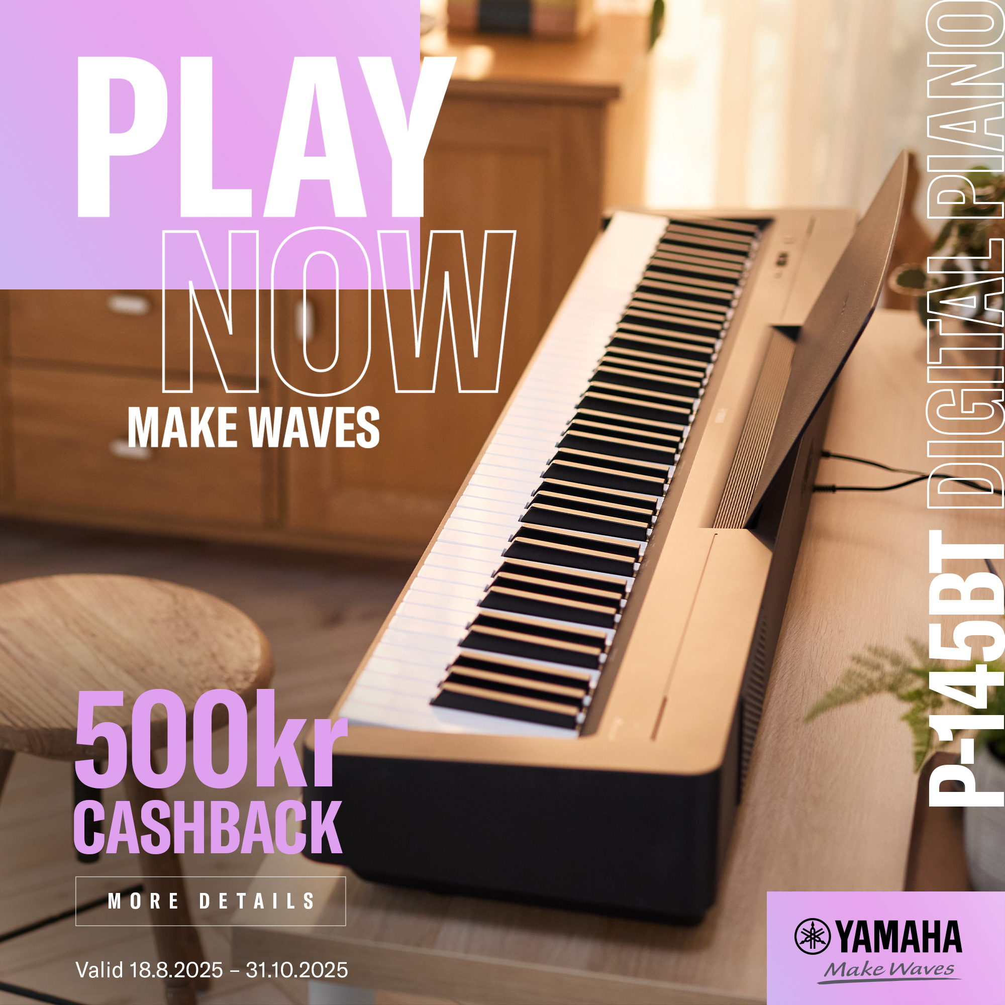 Yamaha P-145B, Portable Piano