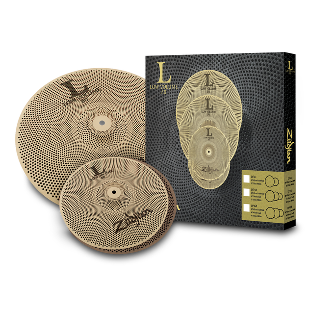 Zildjian LV38 Low Volume Cymbal Pack, 13,18