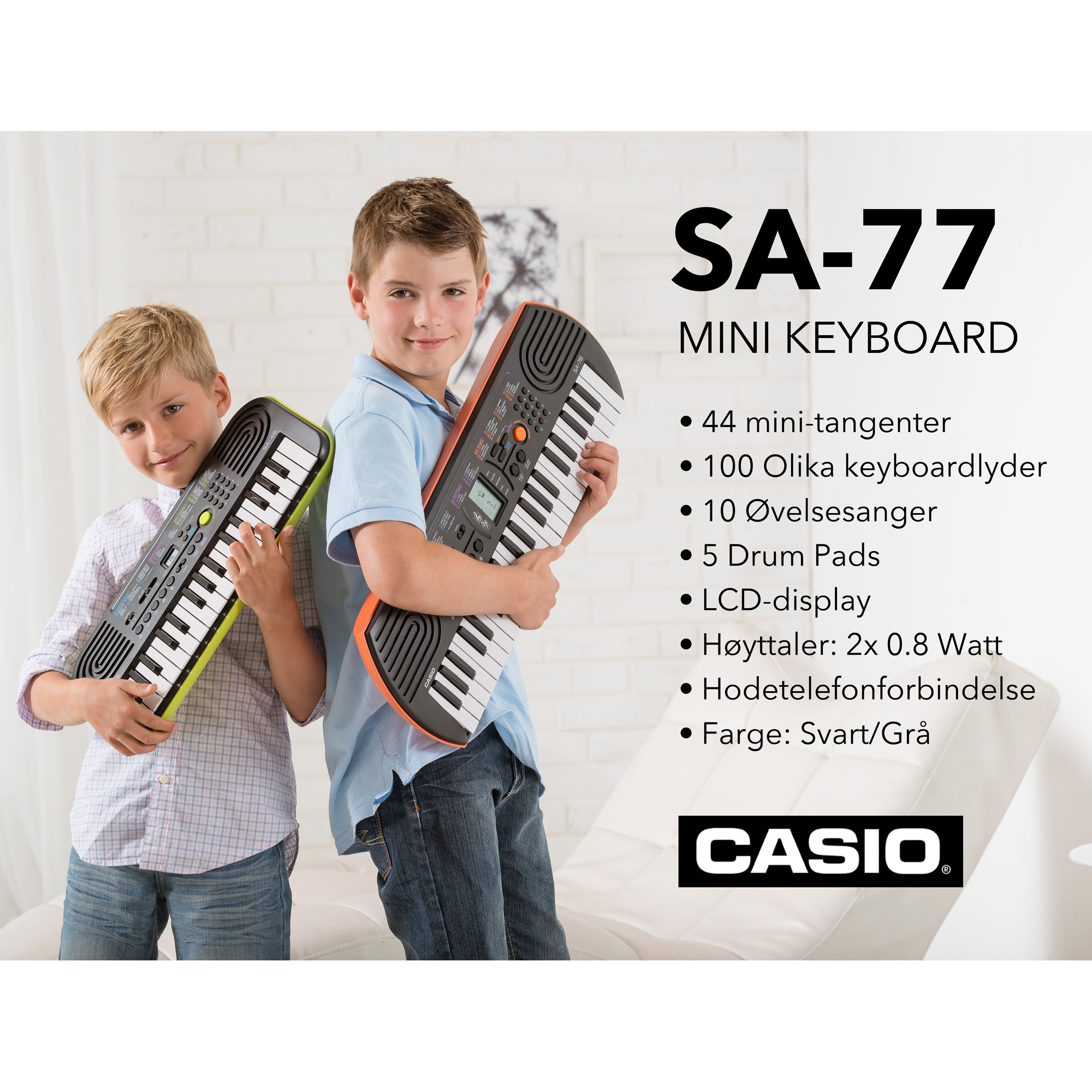 Casio SA-77, Keyboard