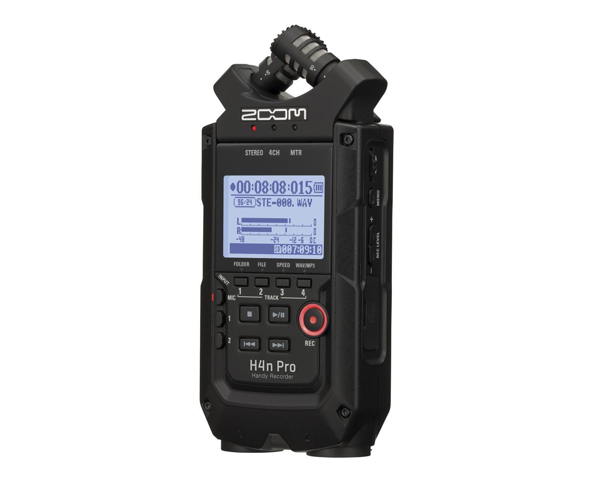 Zoom H4n Pro, Handy 4-Channel Recorder Black Edition