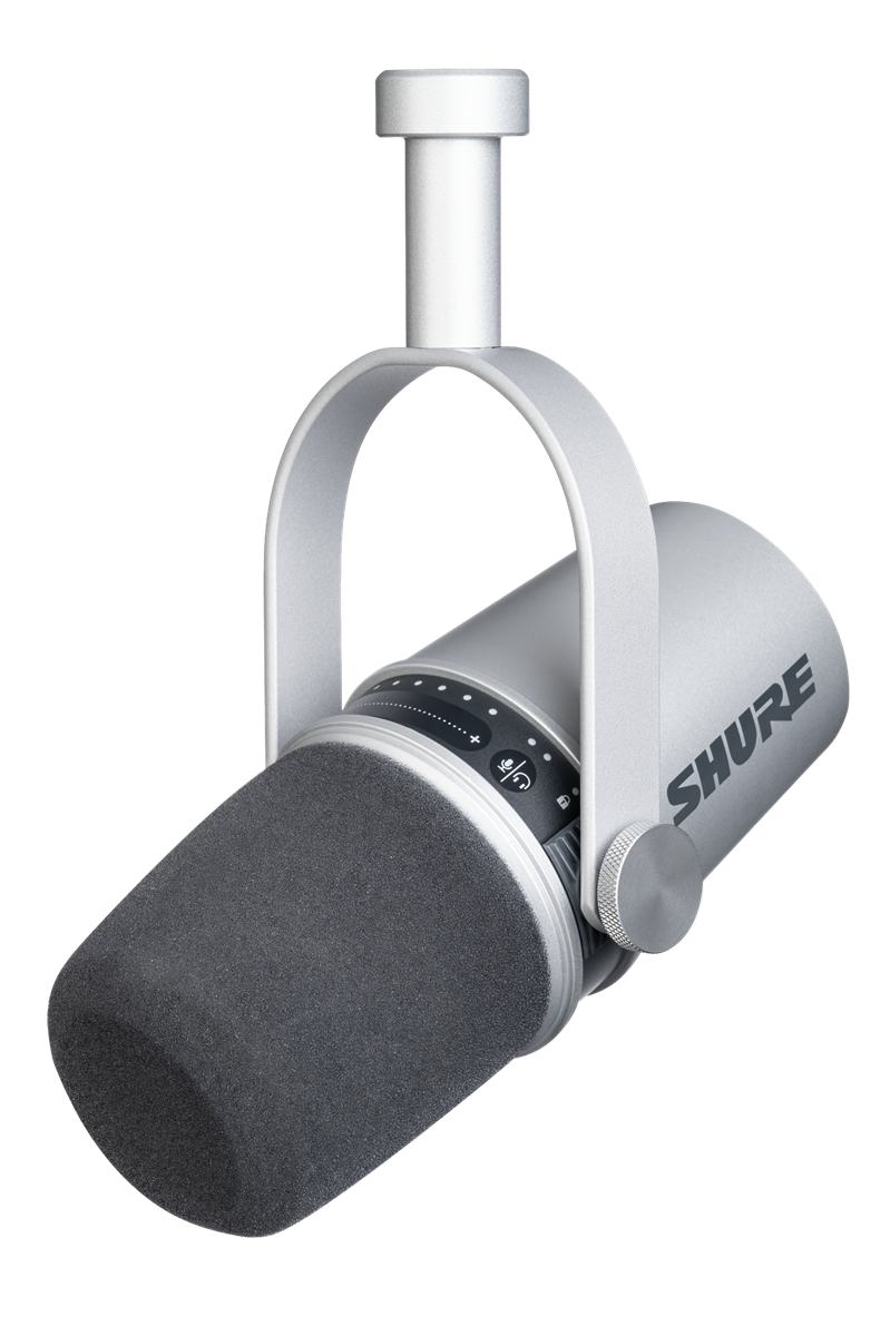 Shure MV7, Broadcast/Studio Mikrofon, Silver