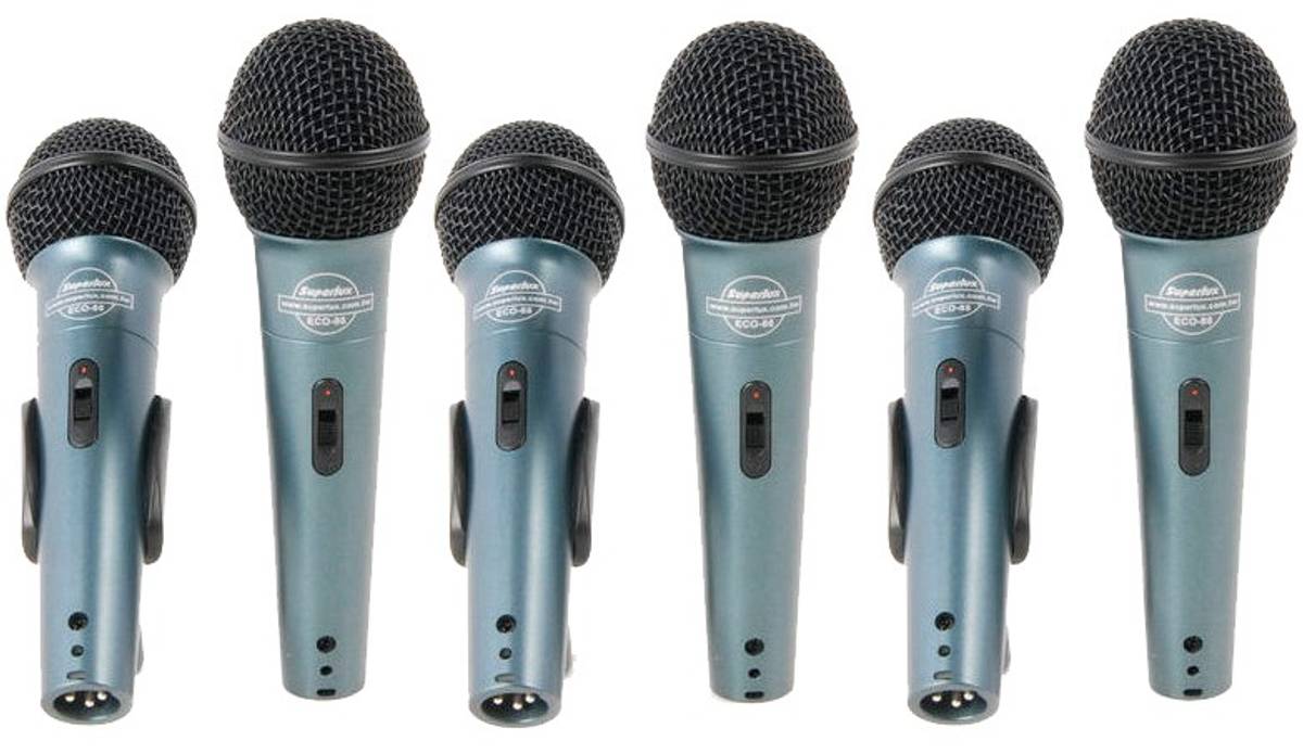 Superlux ECO88 6 pack, dynamisk mikrofon